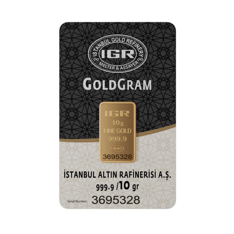 10 gr 999.9 IAR Gram Külçe Altın