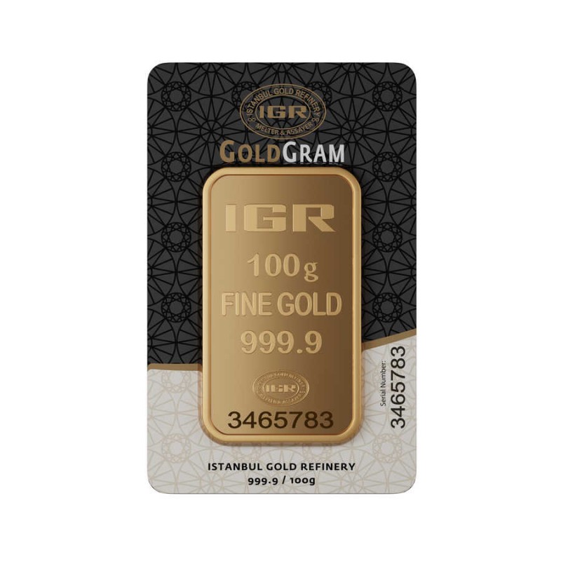100 gr 999.9 IAR Gram Külçe Altın