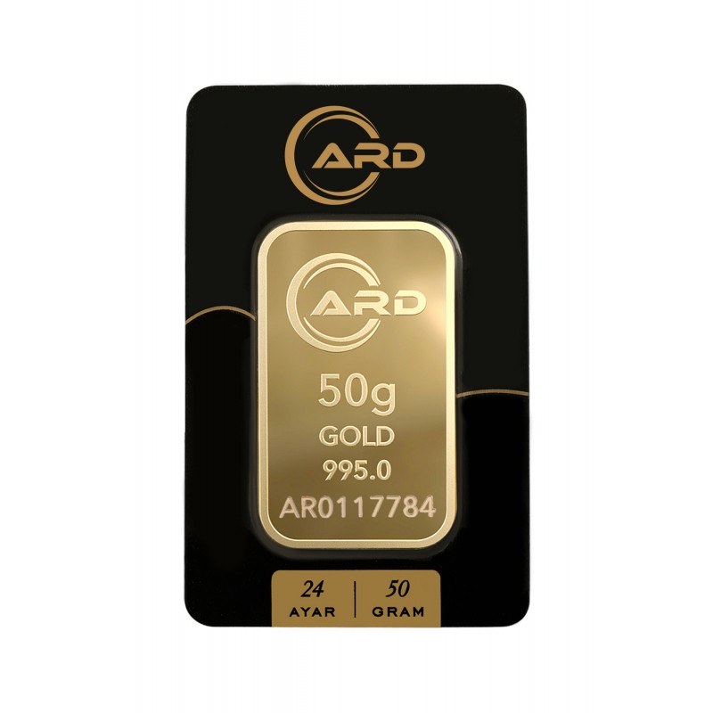 50 gr 24 Ayar ARD Gram Külçe Altın