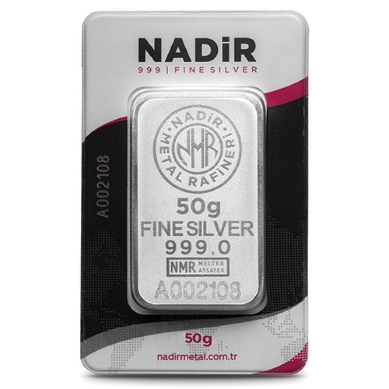 50 Gram Gümüş Külçe